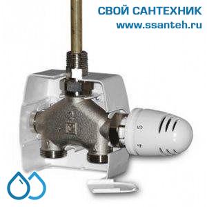 16320 HERZ, 1778651 Клапан четырехходовой VUА-40 1/2" проходной для однотрубных систем 1/2" 294/11
